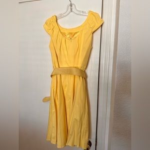 Yellow cotton dress